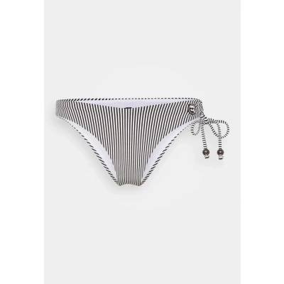Abbildung von KARL Lagerfeld IKON Stripe RIO Bottom Bikinihose, Damen, Größe: Large, White/black