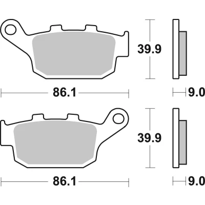 Abbildung von TRW Organic Allround MCB841 Bremsbelagsatz