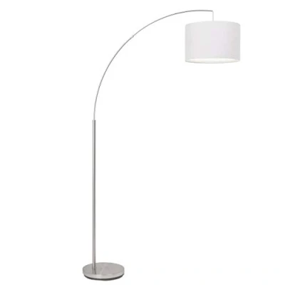 Abbildung von Brilliant Bogenlampe »Clarie«, 1 flammig, Leuchtmittel E27 ohne Leuchtmittel, 1,8m Höhe, max. 60W, Stoffschirm, Metall/Textil