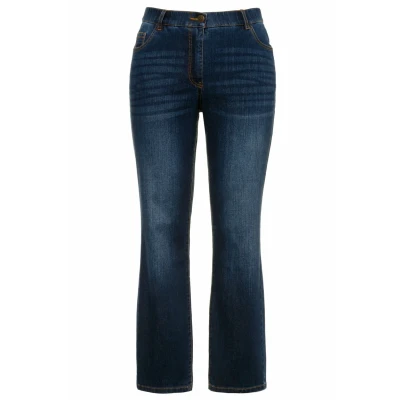 Abbildung von Ulla Popken Jeans Straight Leg, Damen, Größe: 42, Blue denim