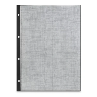 Abbildung von Hama Innenseiten Fotoalbum Scrapbooking (Nachfüllpackung für Fotoseiten, Karton mit Schutzpapier, 250 g/m², 23,3 x 31 cm, perforiert, 25 Blatt), Schwarz