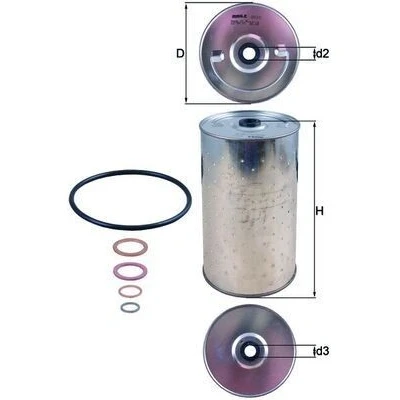 Abbildung von MAHLE ORIGINAL OX 30D Ölfilter Filtereinsatz MERCEDES BENZ: T2/L Box Body / Estate, Platform/Chassis