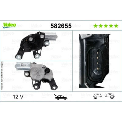 Abbildung von VALEO 582655 Scheibenwischermotor 12 hinten für Links /Rechtslenker