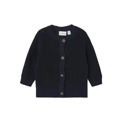 Abbildung von Name it Nbnbubba CARD Unisex Strickjacke für Kinder, Größe: 80, Dark sapphire