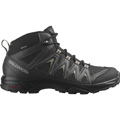 Abbildung von Salomon X Braze MID GTX Hikingschuh, Herren, Größe: 46 2/3, Black/phantom/vintage khaki Schuhe