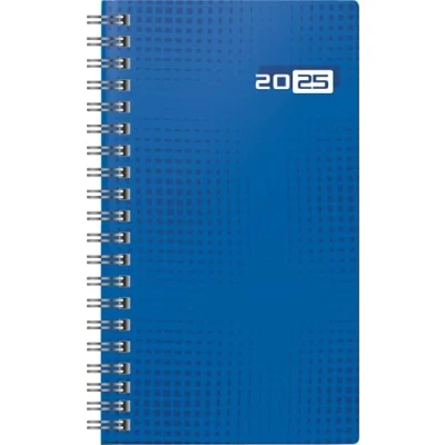 Abbildung von rido/idé Taschenkalender Modell Taschenplaner int. (2025), 2 Seiten = 1 Woche, A6, 144 Seiten, Grafik Einband, blau