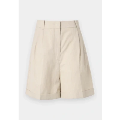 Abbildung von Tommy Hilfiger MIX Pleated Short Shorts, Damen, Größe: 36, Classic beige
