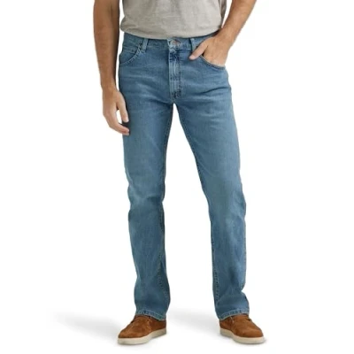 Abbildung von Wrangler Herren Klassische 5 Taschen, Normale Passform Jeans, Vintage Blue Flex, 32W / 30L