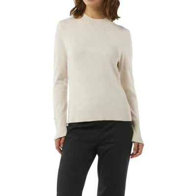 Abbildung von comma MIT Turtleneck Strickpullover, Damen, Größe: 36, Helles beige