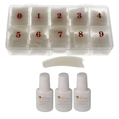Abbildung von Sun Garden Nails Tipbox 500 Tips inkl. 3 Tipkleber Nail Nagelkleber Nagelmodellage