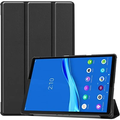 Abbildung von ProCase Hülle für 10.3 Zoll Lenovo Tab M10 FHD Plus 2020 /Tab K10 (TB X606F/TB X606X/TB X6C6F), Ultra Dünn Stander Stand Harte Schutzhülle Android Tablet Schwarz