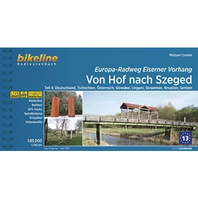Abbildung von Europa Radweg Eiserner Vorhang: Von Hof nach Szeged, Deutschland, Tschechien, Österreich, Slowakei, Ungarn, Slowenien, Kroatien, 1.750 km, 1:85.000, ... GPS Tracks Download, LiveUpdate
