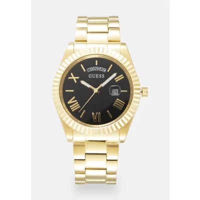 Abbildung von Guess Unisex Uhr goldcoloured/black, Größe: One Size, Gold coloured/black