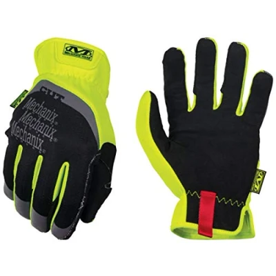 Abbildung von Mechanix Wear FastFit® E5 Handschuhe (Medium, Schwarz/Fluoreszierendes Gelb)