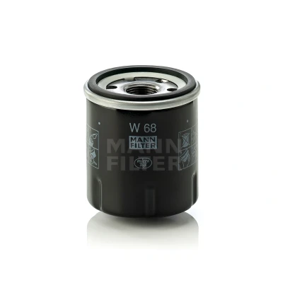 Abbildung von MANN FILTER W 68 Ölfilter M 20 X 1.5 mit einem Rücklaufsperrventil Anschraubfilter RENAULT: TWINGO 1 Kasten, 1, CLIO 2, AIXAM: 400 Hatchback