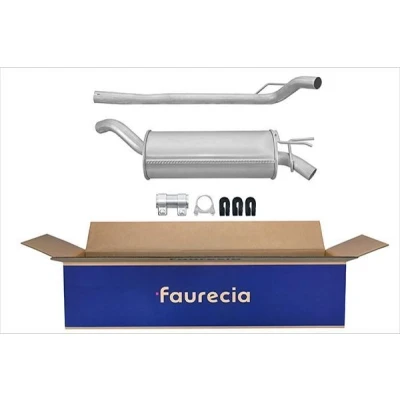 Abbildung von HELLA 8LD 366 034 501 Endschalldämpfer hinten mit Anbauteilen RENAULT: TWINGO 1