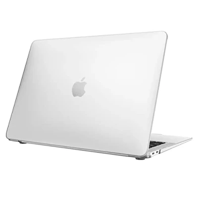 Abbildung von Fintie Hülle kompatibel mit MacBook Air 13 (2018 2020 Version) A2337(M1)/A2179/A1932, Ultradünne Hartschale Schutzhülle Snap Case, Transparent(Matte)