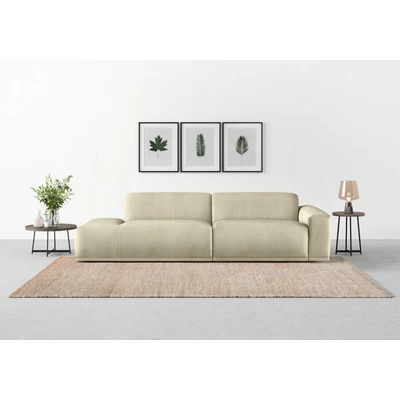 Abbildung von TRENDMANUFAKTUR Big Sofa »Braga, mit hochwertigem Kaltschaum, Megasofa, in Cord erhältlich« modernes Sofa, Couch hohem Sitzkomfort, 277/72/107 cm (B/H/T)