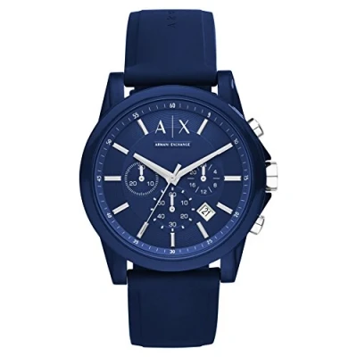Abbildung von Armani Exchange Chronograph, Herren, Größe: One Size, Blau