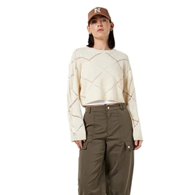 Abbildung von Noisy May Strickpullover, Damen, Größe: XS, Pearled ivory