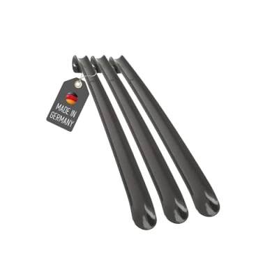 Abbildung von Lantelme Schuhanzieher 50cm 3 Stück mit Farbauswahl Kunststoff Schuhlöffel Xl Lang und stabil (Schwarz)