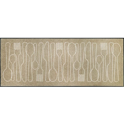 Abbildung von wash+dry by Kleen Tex Teppich »Cutlery Symphony«, rechteckig, 7 mm Höhe