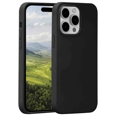 Abbildung von Apple iPhone 15 Pro Hülle MagSafe Kunststoff dbramante1928 Hard Case/Backcover Handyhülle Schwarz Shockproof/Stoßfest