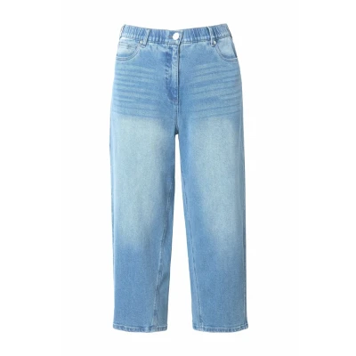 Abbildung von Ulla Popken MOM Jeans Tapered Fit, Damen, Größe: 42, Light blue