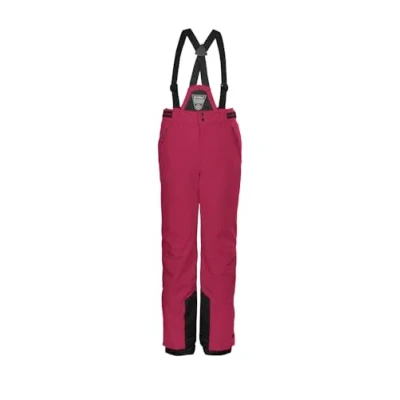 Abbildung von killtec Mädchen Skihose/Funktionshose mit abzippbarem Latz, Schneefang und Kantenschutz KSW 77 GRLS SKI PNTS, dunkel Himbeere, 176, 37258 000