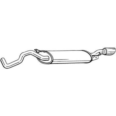 Abbildung von BOSAL 281 505 Endschalldämpfer AUDI: TT Coupe