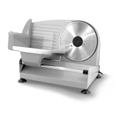Abbildung von Silva Schneider Allesschneider AS 500 150W Metallgehäuse 19 cm Edelstahlmesser Exakte Schnittbreiteneinstellung (0 15 mm) Zahnradantrieb &amp; rutschfeste Füße