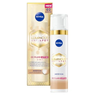 Abbildung von NIVEA LUMINOUS630® Anti Tönung Creme CC SPF 30, Farbton 02/Medium 40ml