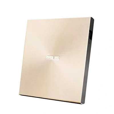 Abbildung von Asus ZenDrive U9M externer DVD Brenner (für Apple MacBook &amp; Windows PCs/Notebooks, inkl. USB C Kabel, Brennsoftware Nero Backup App, M Disc Support, 2.0) gold