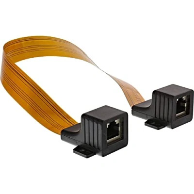 Abbildung von InLine 69991I Patchkabel Fensterdurchführung, 2x RJ45 Buchse, ungeschirmt, 0,3m
