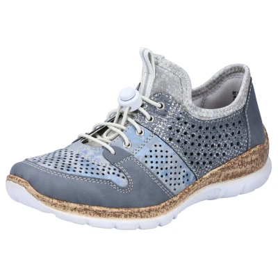 Abbildung von Rieker Sneaker low, Damen, Größe: 42, adria heaven silverflower Schuhe