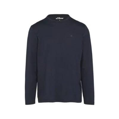 Abbildung von s.Oliver Herren 2157195 Langarmshirt mit Logo Detail, 5978, L