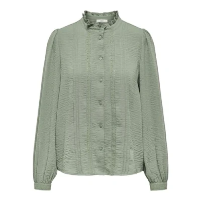 Abbildung von JdY Ellis L/S Lace Shirt WVN Noos, Sea Spray, 6