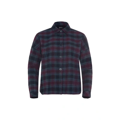 Abbildung von Jack Wolfskin BAJA Hemdbluse, Damen, Größe: Small, Check dark navy