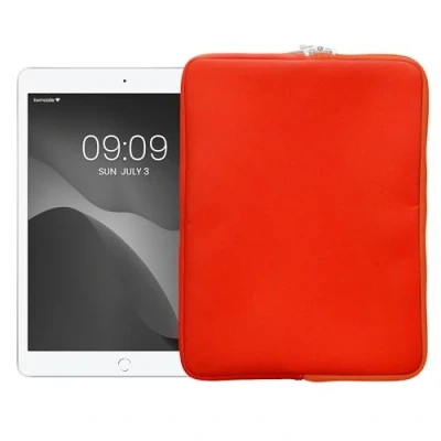 Abbildung von kwmobile Tablet Hülle kompatibel mit 12,4&quot; 12,9&quot; Universal Neopren Tasche Cover Case Schutzhülle Sleeve in Orange
