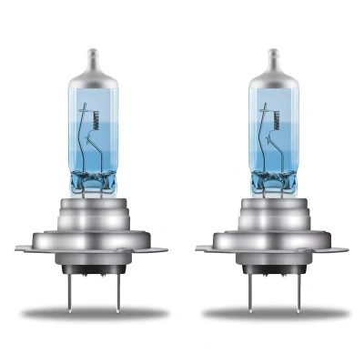Abbildung von Osram COOL BLUE® INTENSE H7, +100% more brightness, up to 5,000K, halogen headlight lamp, LED look, Single Blister (1 lamp)