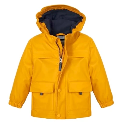 Abbildung von first instinct by killtec Unisex Baby Fios 23 Mns Jckt Gummierte Jacke Mit Kapuze, Senfgelb, 110 116 EU