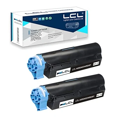 Abbildung von LCL Kompatibel Toner 44992402 44992401 MB401 MB451 MB441 2500 Seiten (2 Schwarz) Ersatz für Oki B401 B401D B401DN MB451DN MB451DNW
