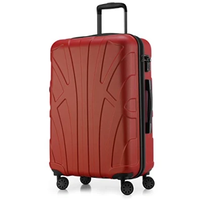 Abbildung von suitline Mittelgro√üer Koffer, TSA, 66cm, Gr√∂√üe M, Rot