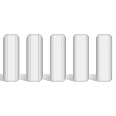 Abbildung von stonylab 5 Teiliges PTFE Magnetrührstäbchen Set, 20 mm beschichtet Stir Bar Set Magnetrührstäbe Weißer Rührmischer für Rührer, PK