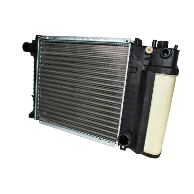 Abbildung von THERMOTEC D7B010TT Kühler, Motorkühlung Aluminium, Kunststoff für Fahrzeuge ohne Klimaanlage 340 380 34 Schaltgetriebe Kühlrippen mechanisch gefügt