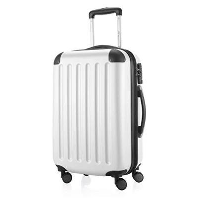Abbildung von HAUPTSTADTKOFFER SPREE Handgepäck Hartschalen Koffer Trolley Rollkoffer Reisekoffer, 4 Doppel Rollen, 55 cm, 42 L, Weiß