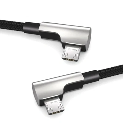 Abbildung von 0,15m Micro auf USB OTG Kabel, Winkelstecker, für Fahrradcomputer von Bosch Intuvia, Nyon 1, Kiox, Yamaha, Datenkabel, Ladekabel, 2.0, Schwarz