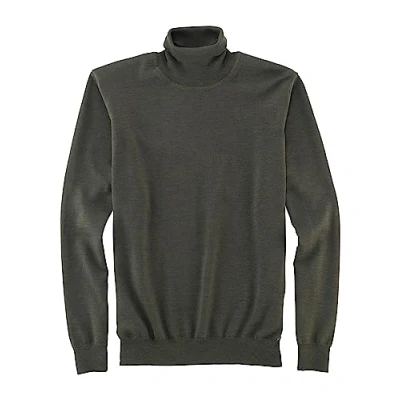 Abbildung von OLYMP Herren Rollkragenpullover Casual.Strick,Single Jersey,Regular fit,Oliv 47,M