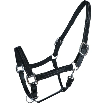 Abbildung von HKM Lederhalfter Soft Schwarz Warmblut