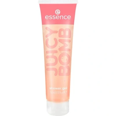 Abbildung von essence JUICY BOMB PARTY shower gel, Körperöl, Nr. 01, Orange, glättend, pflegend, reinigend, gelig, vegan, ohne Mikroplastikpartikel, glutenfrei, Parabene, 1er Pack (150ml)